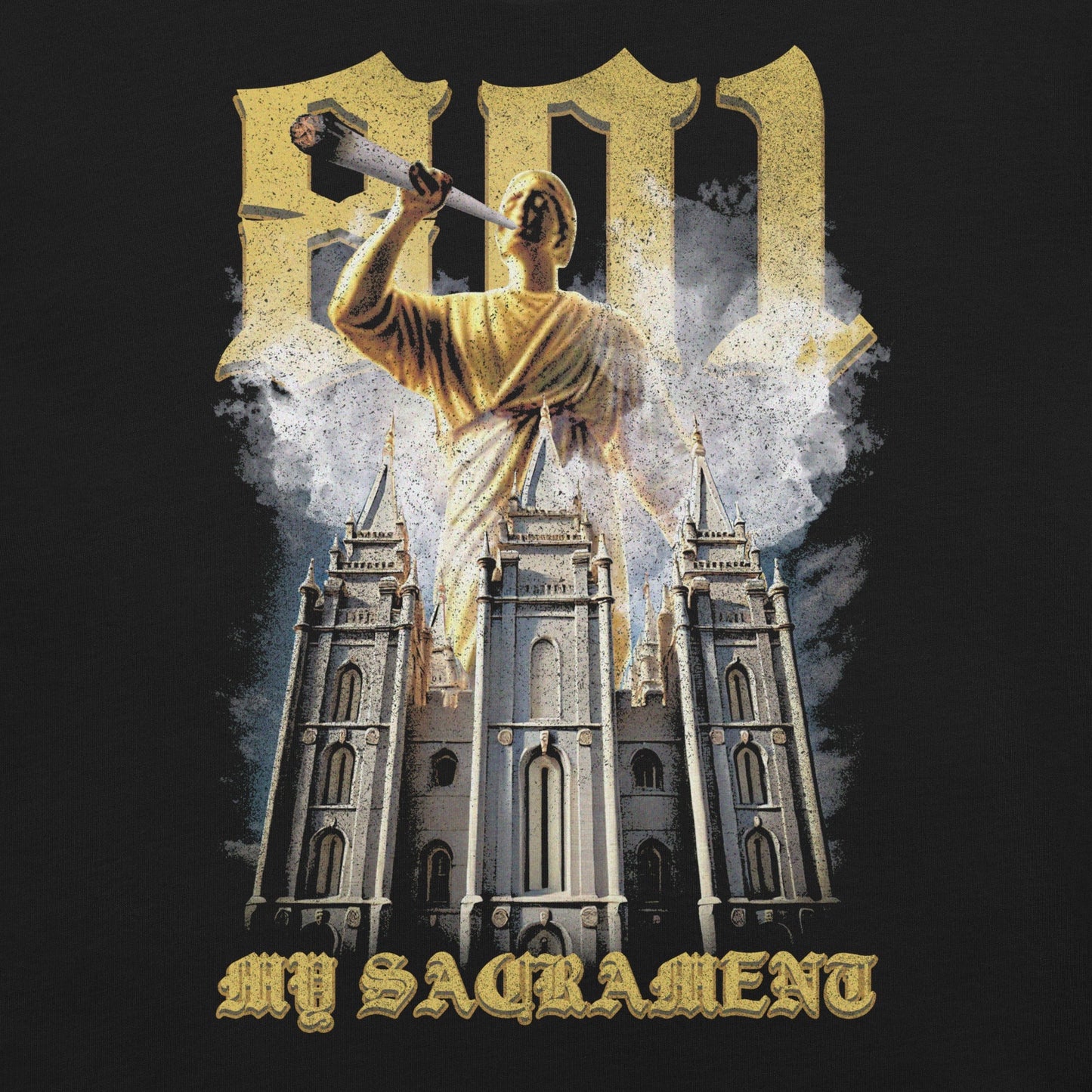 My Sacrament Oversized faded t-shirt