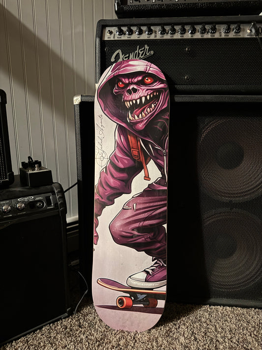 Purple People Eater Skateboard Deck